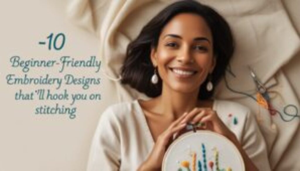 10 Beginner-Friendly Embroidery Designs That'll Hook You on Stitching