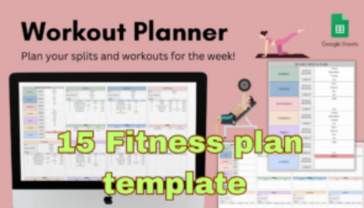 Fitness plan template