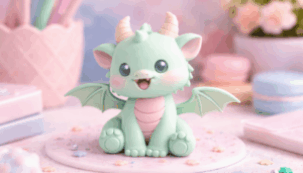 19 Baby Dragon STL – Fantasy Dragon 3D
