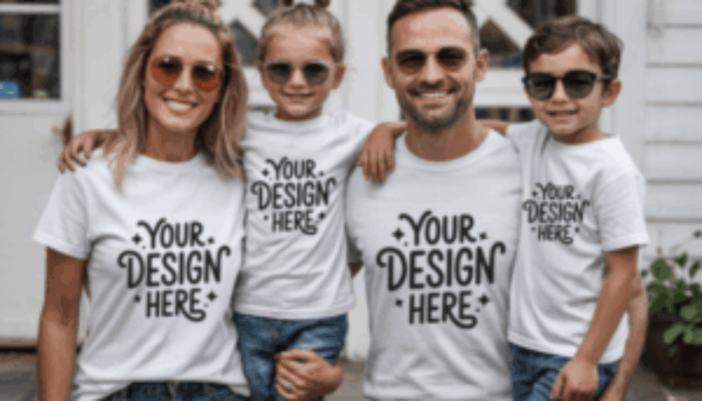 11 Family Group T-Shirt Mockup 7