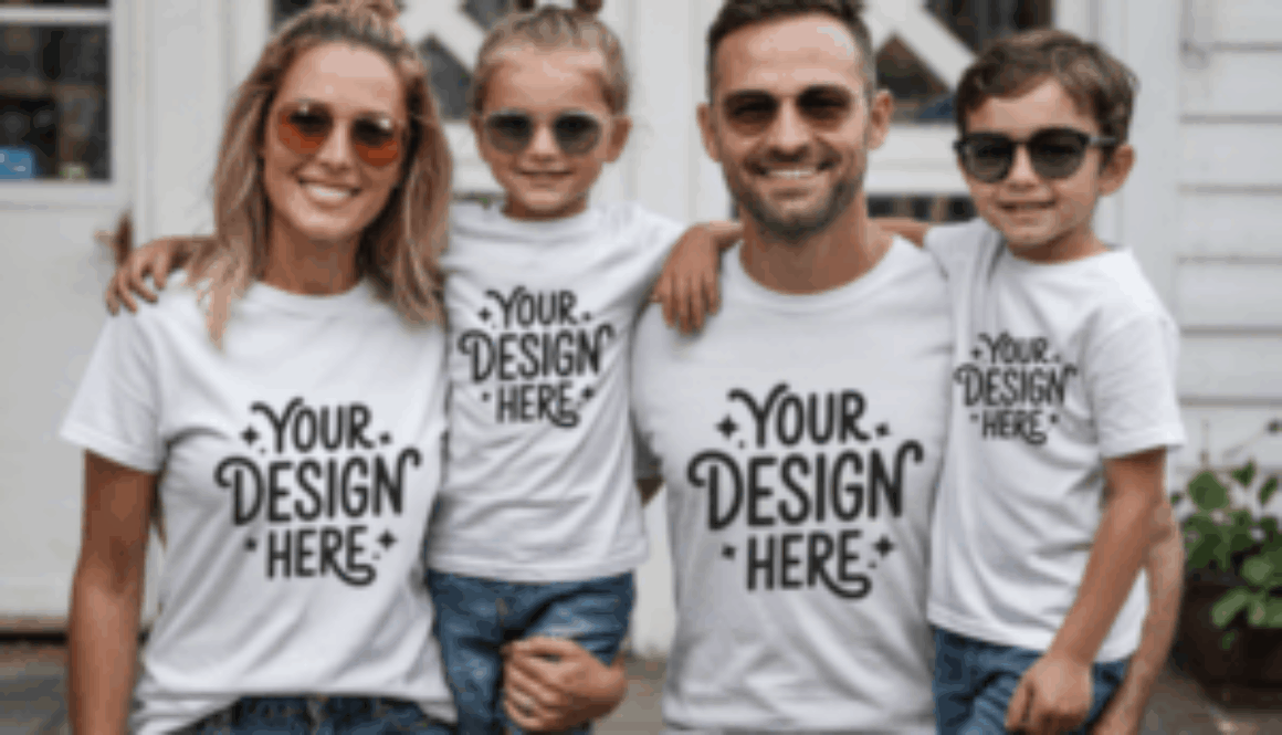 11 Family Group T-Shirt Mockup 7