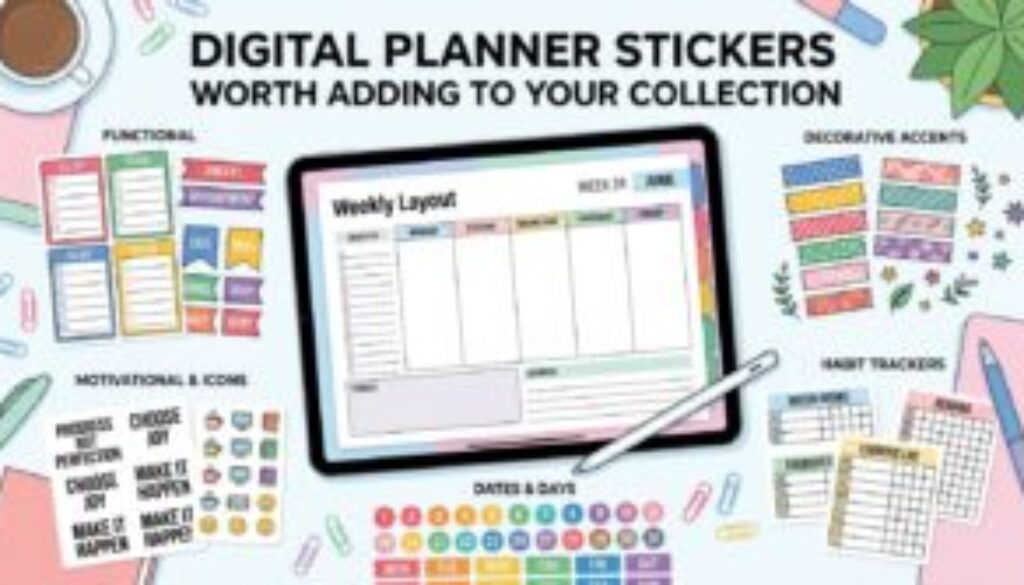 Digital Planner Stickers Worth Adding to Your Collection