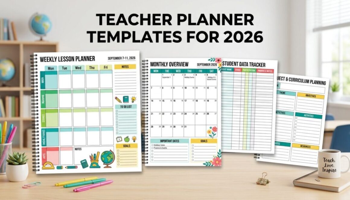 Teacher Planner Templates for 2026