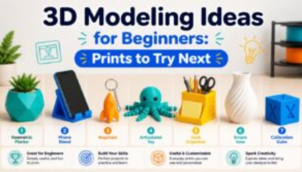 3D Modeling Ideas for Beginners: Prints to Try Next